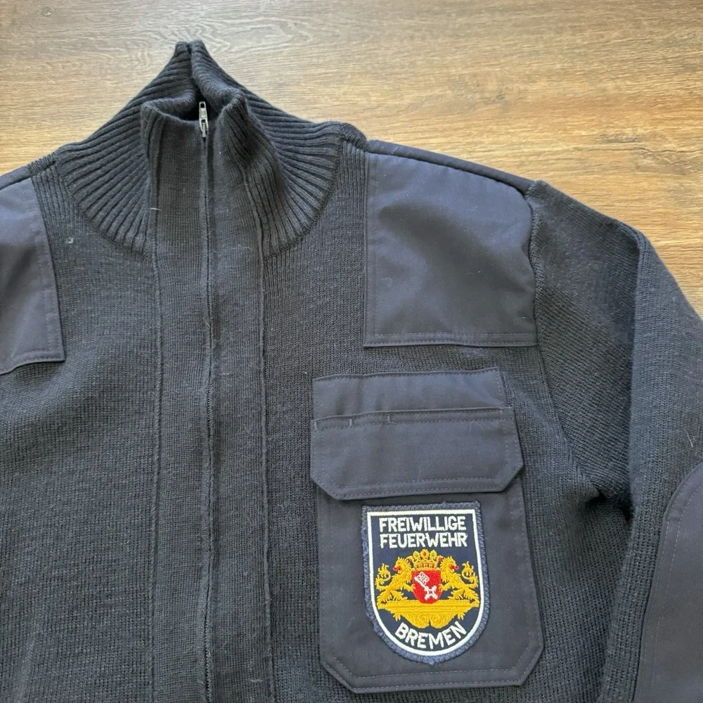 Freiwillige Feuerwehr Bremen‎ VTG Style Commando Sweater Jacket Sz 48 Germany